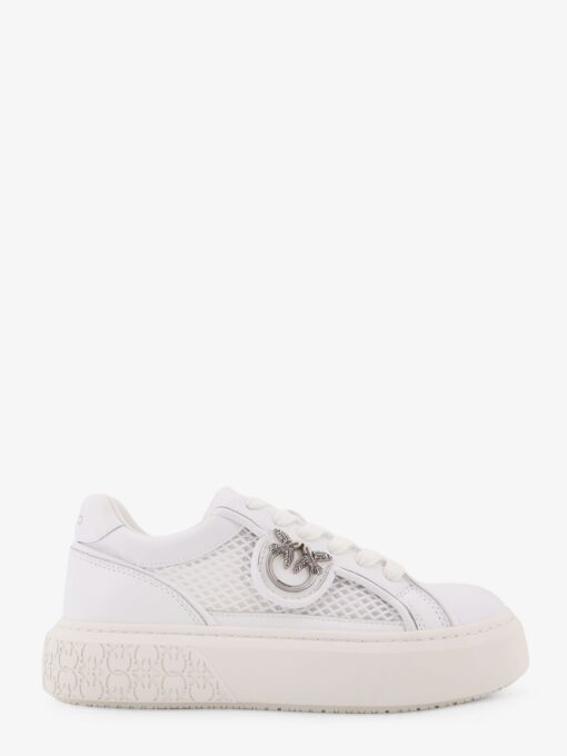 Yoko leather sneakers with mesh inserts