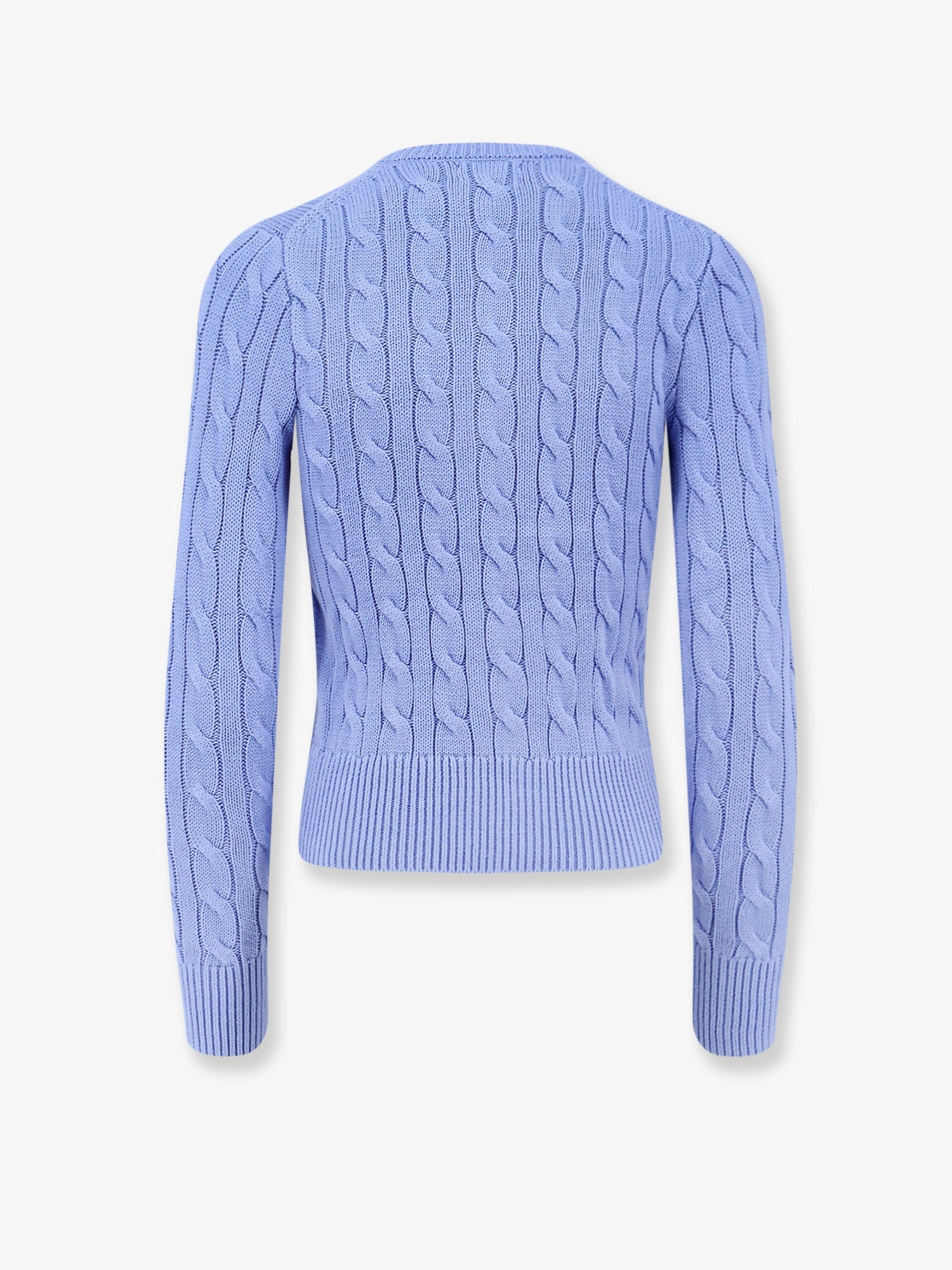 Cotton cardigan with contrasting logo - Image 2