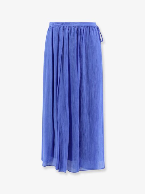 Wrap lyocell skirt