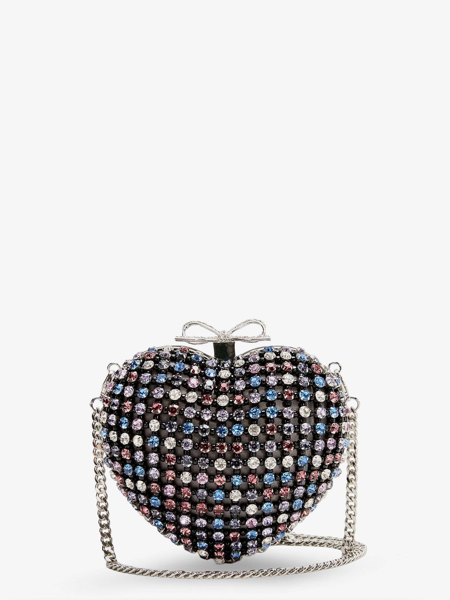 Crystal heart clutch bag - Image 3