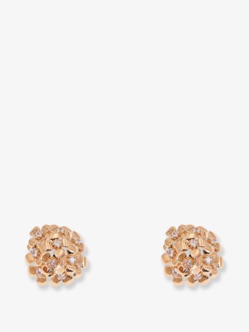 Gold brass earrings