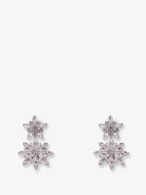 Silver brass earrings