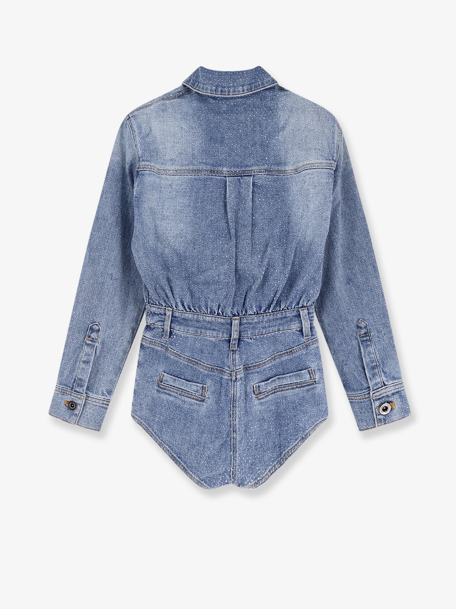 Denim jumpsuit with rhinestones - Image 2