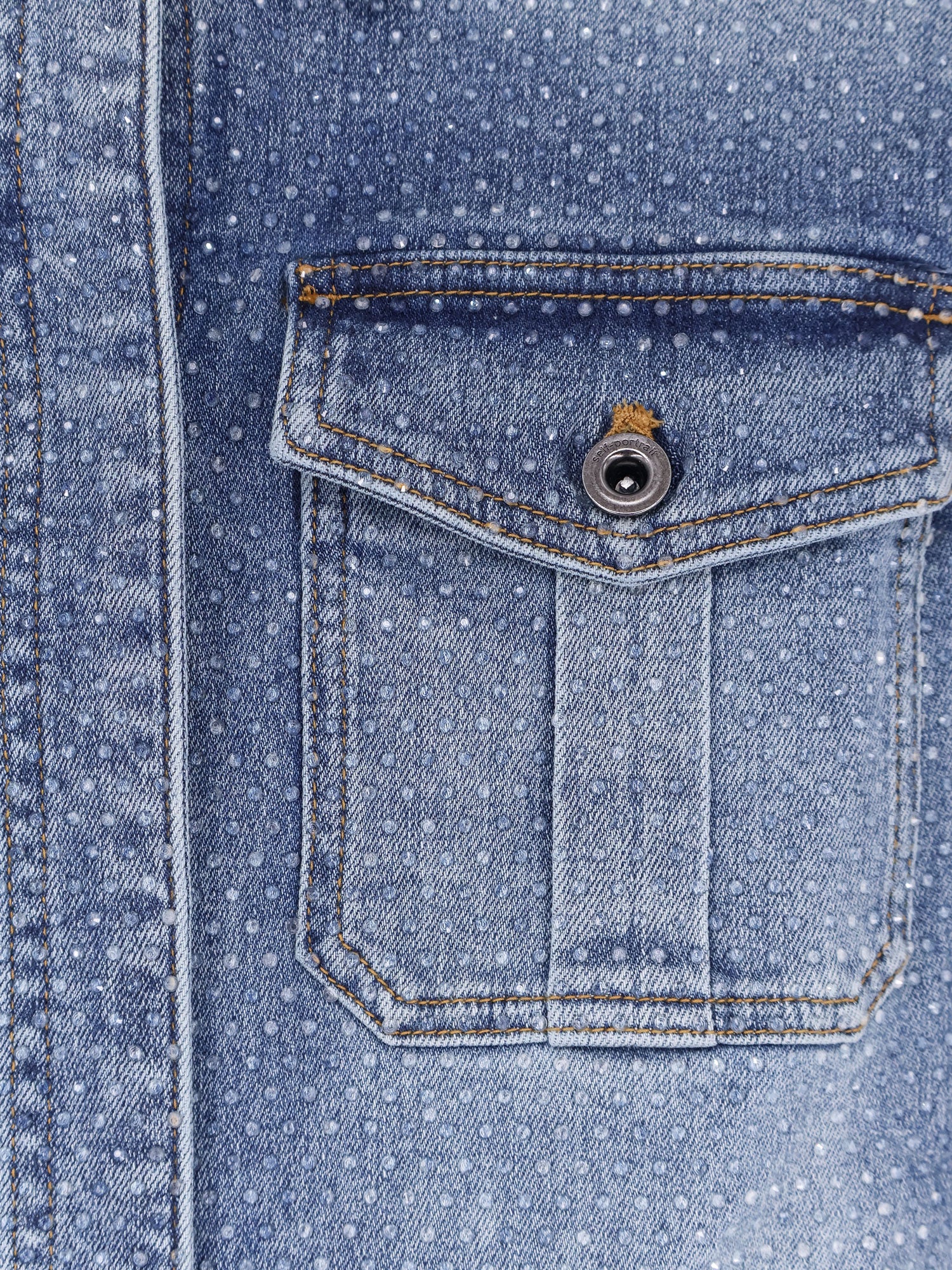 Denim jumpsuit with rhinestones - Image 3