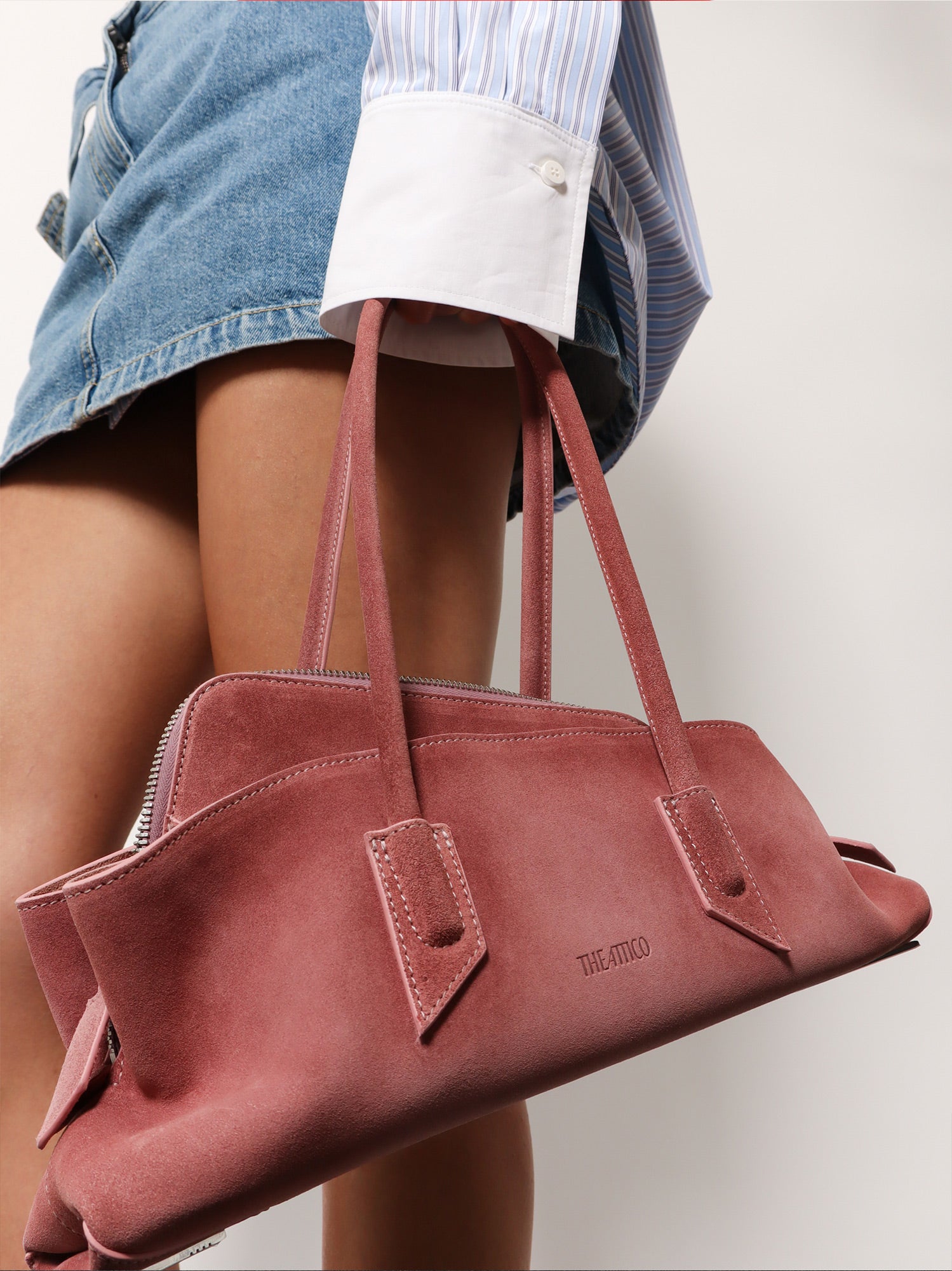 La Passeggiata suede shoulder bag - Image 2