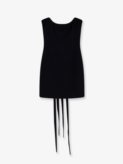 Viscose blend mini dress
