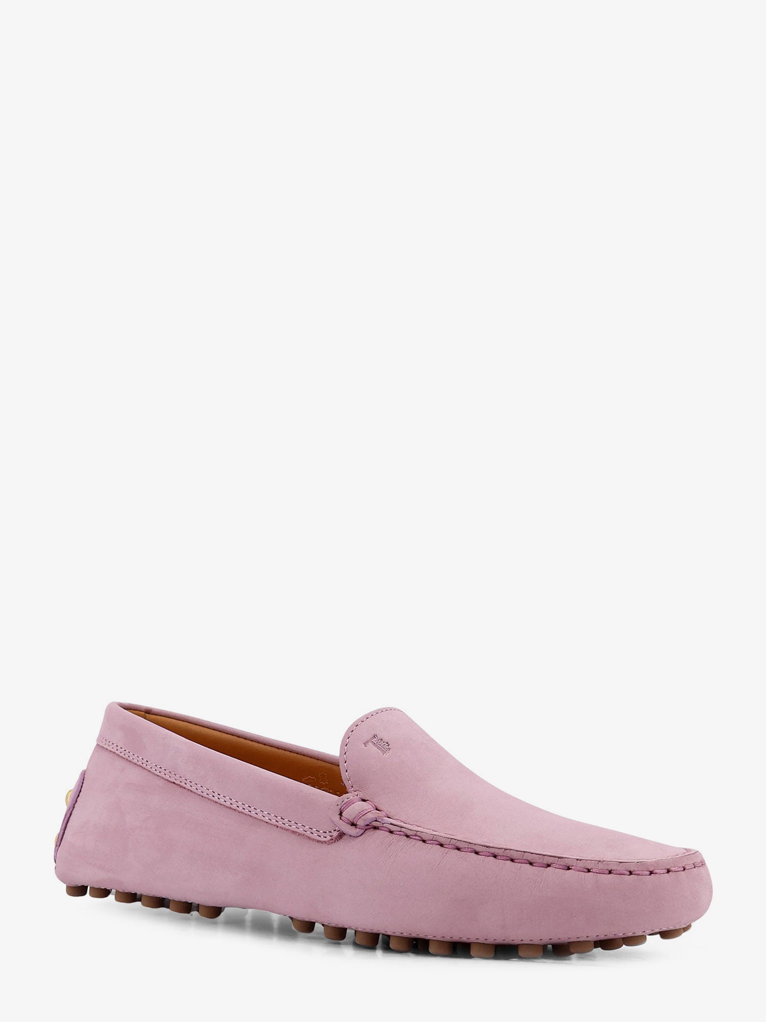 Suede loafers with engraved logo on the front - Image 2