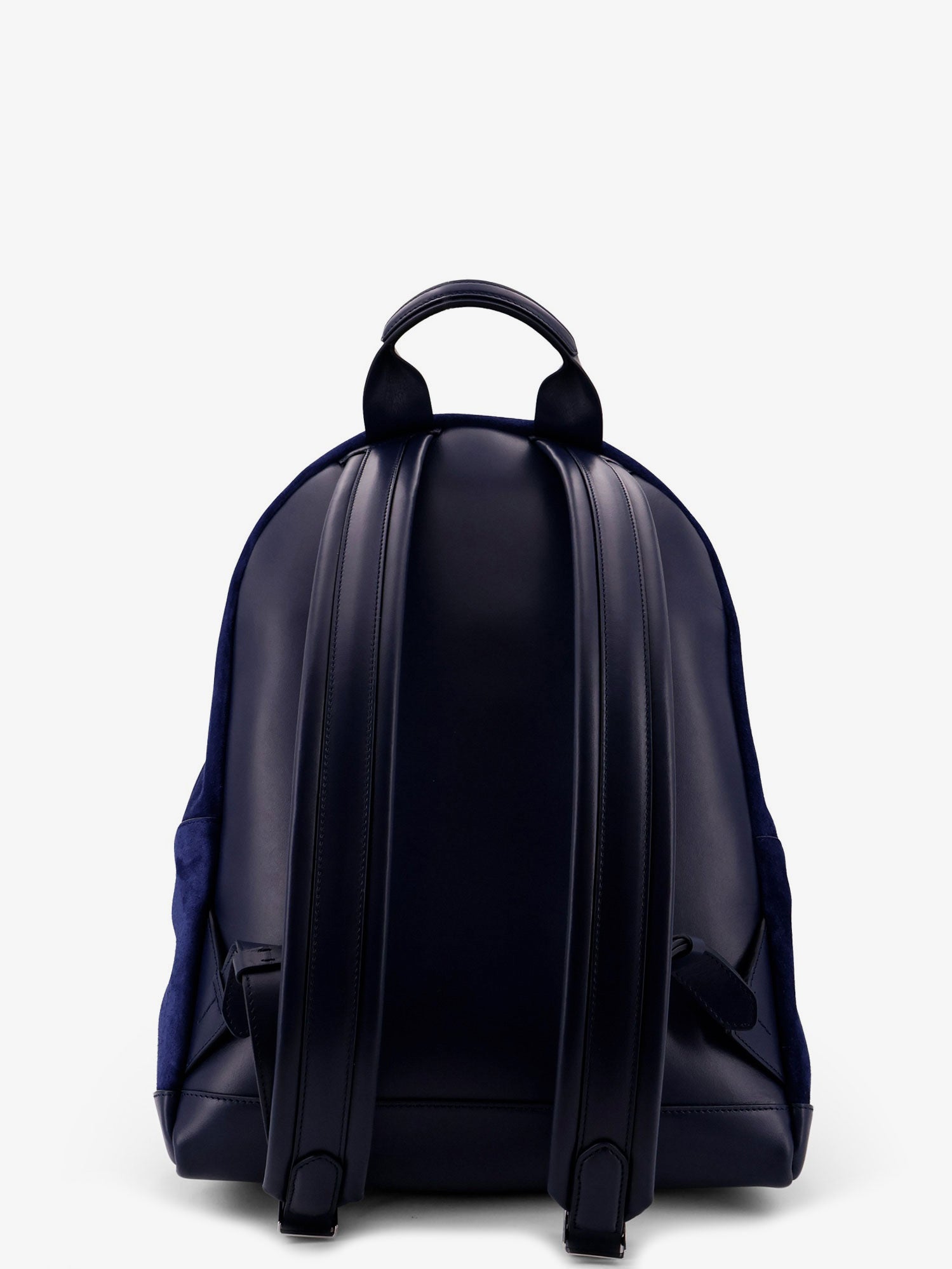 Suede backpack with maxi zip on the front - Image 2