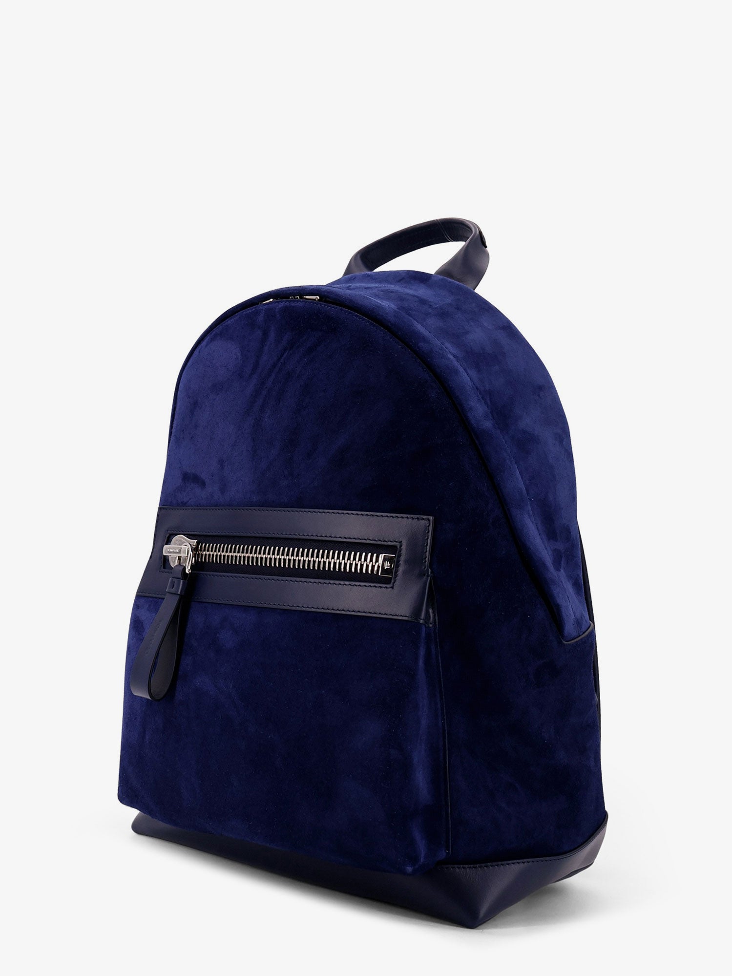 Suede backpack with maxi zip on the front - Image 3
