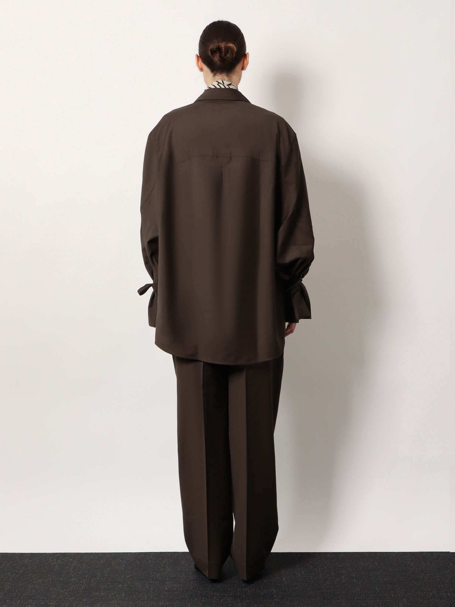 Tie-Cuff wool shirt - Image 3