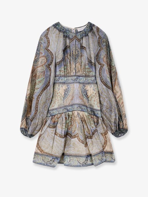 Wanderlust Cotton And Silk Mini Dress