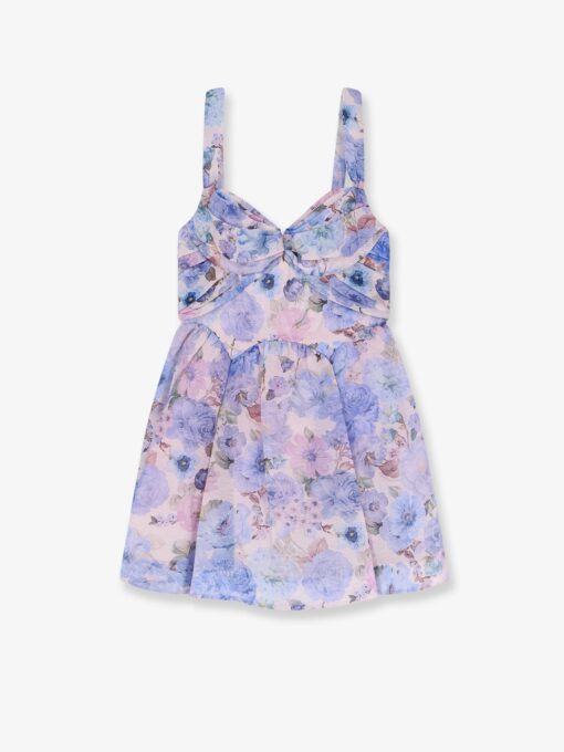 Rebellion Drape linen and silk mini dress