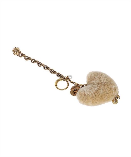Chloé HEART SHEARLING Key holder