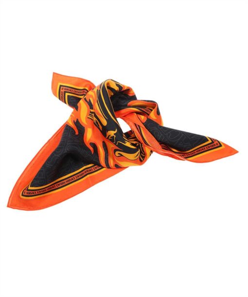 Versace MEDUSA FLAME SILK Scarf
