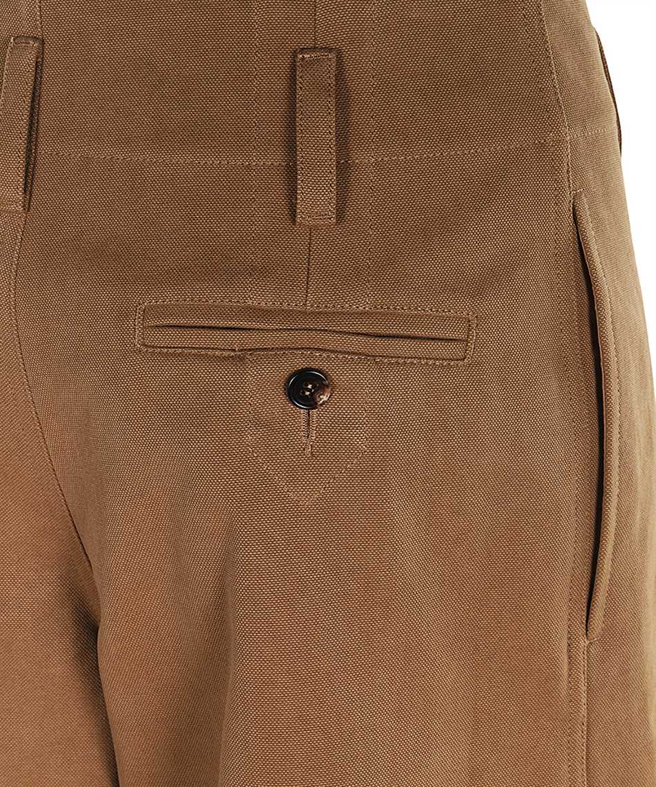 Chloé High-waisted wide-leg cotton canvas Trousers - Image 3