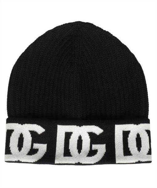 Dolce & Gabbana DG LOGO JACQUARD Beanie