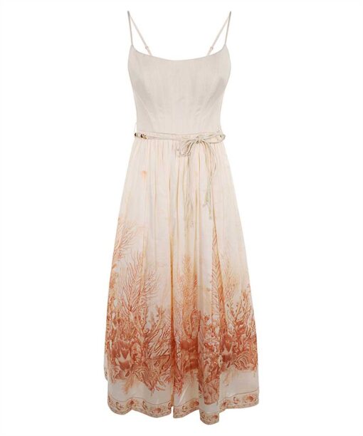 Zimmermann WANDERLUST CORSET MIDI Dress