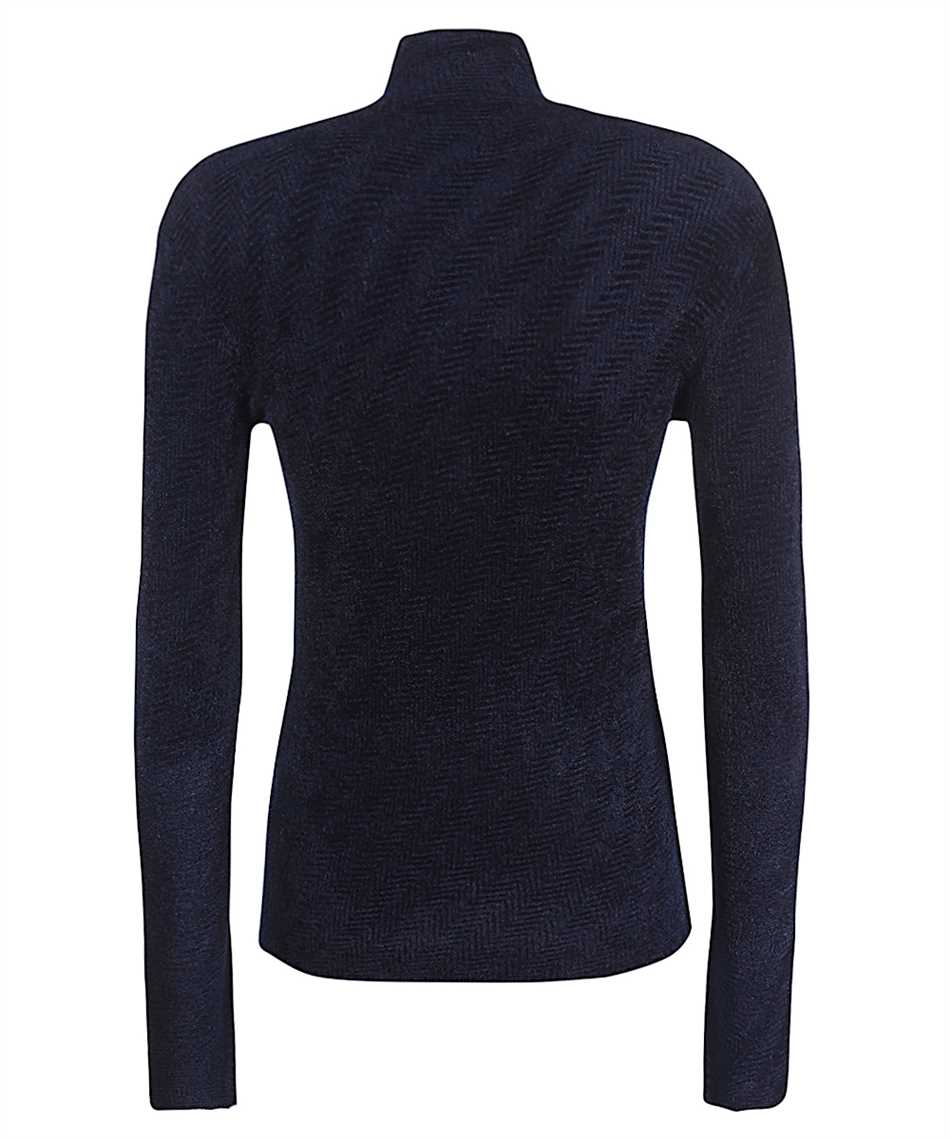 Emporio Armani VISCOSE-BLEND MOCK-NECK Knit - Image 2