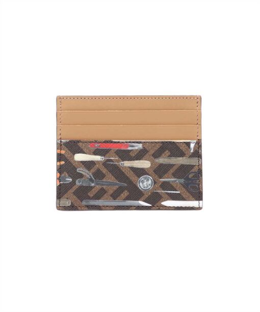 Fendi CANVAS TOOL PRINT Card holder