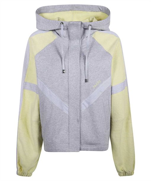 The Attico Two-Tone Hooded Jacket