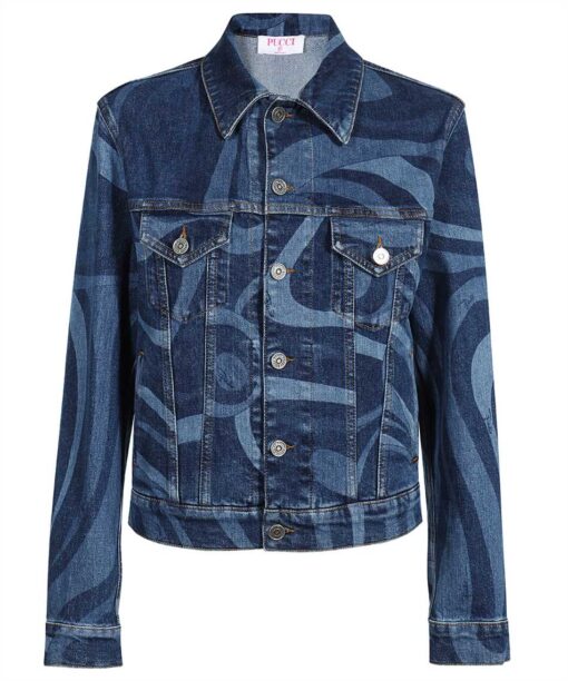Emilio Pucci SWIRL-PRINT DENIM Jacket