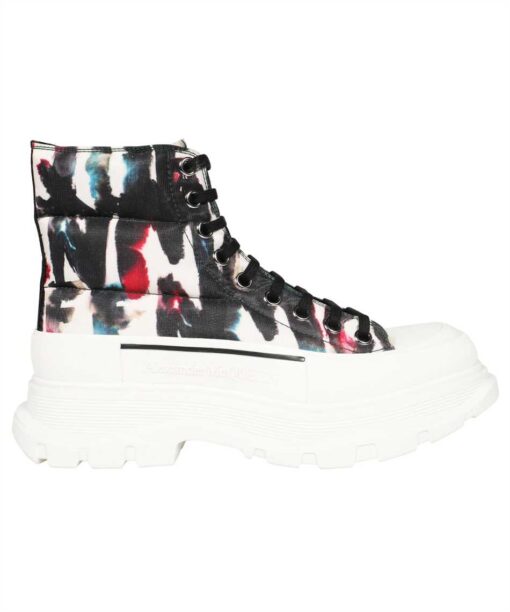 Alexander McQueen WATERCOLOUR GRAFFITI TREAD SLICK Boots