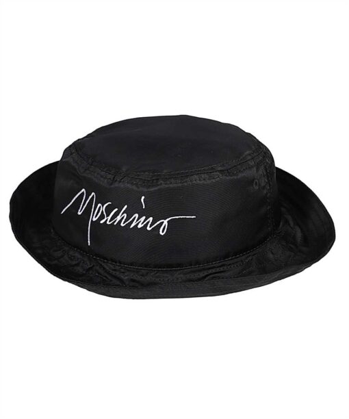 Moschino JACQUARD-LOGO DENIM BUCKET Hat