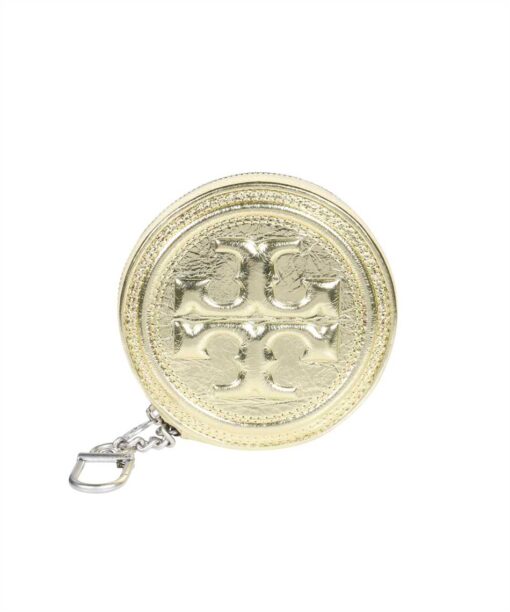 Tory Burch FLEMING SOFT METALLIC COIN Key holder