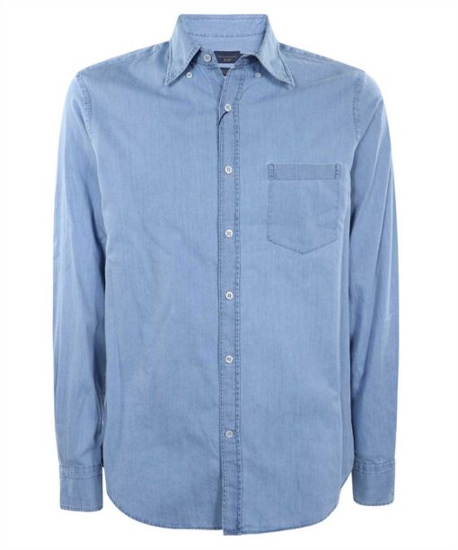 Paul&Shark GIZA COTTON XSOFT LIGHT DENIM Shirt