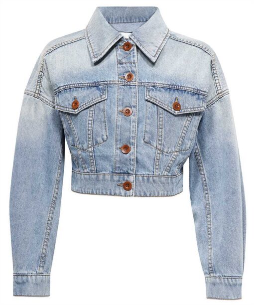 Zimmermann RAIE CROPPED DENIM Jacket