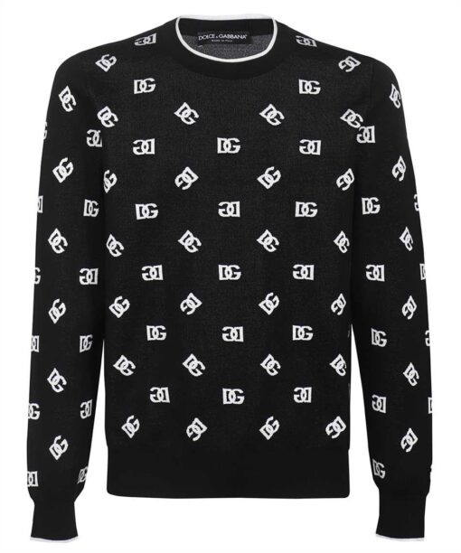 Dolce & Gabbana WOOL-SILK LOGO Knit