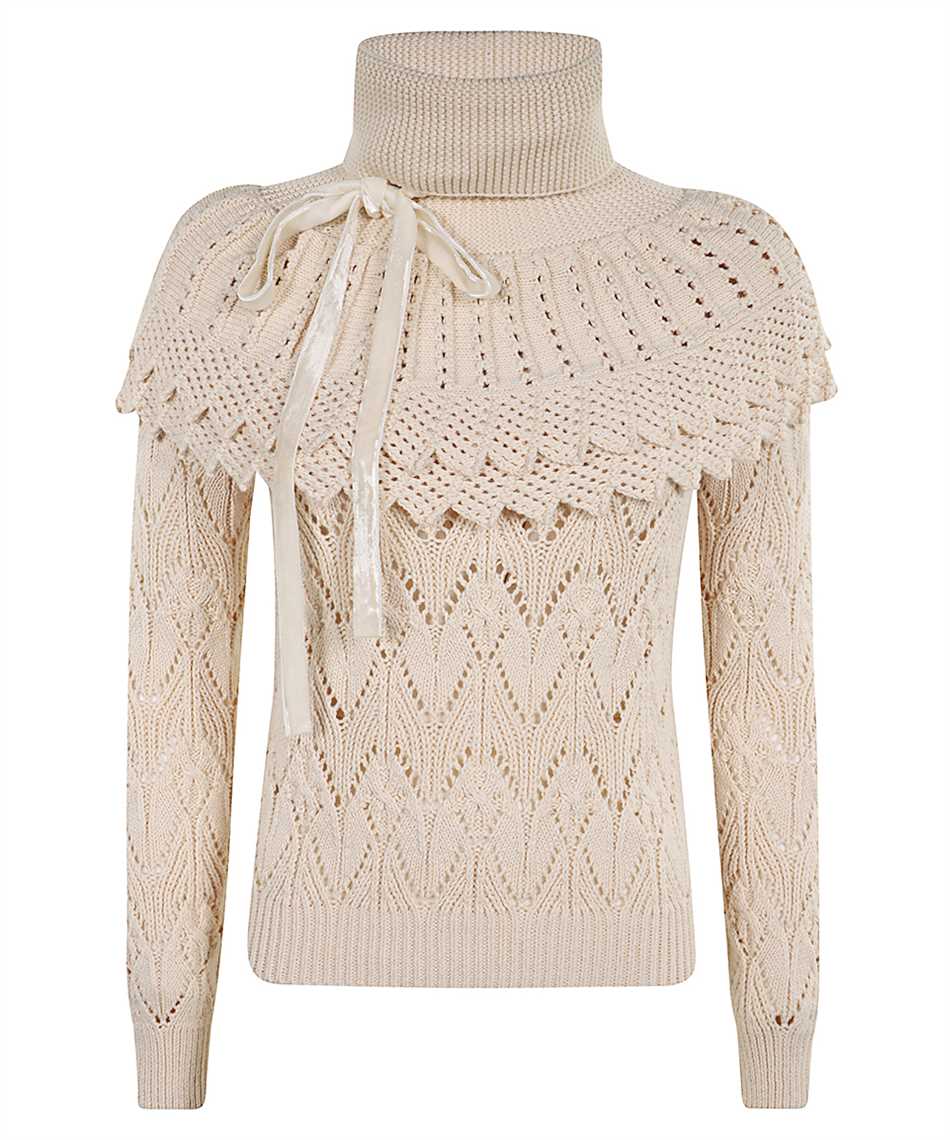 Zimmermann Hypnotic Ruffle Collar Knit