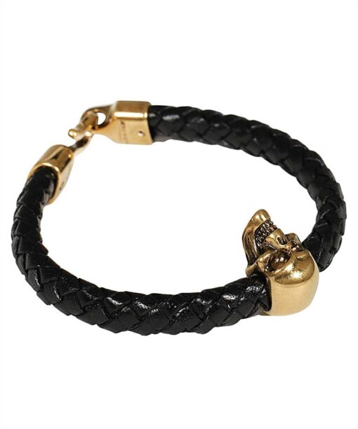 Alexander McQueen SKULL LEATHER Bracelet