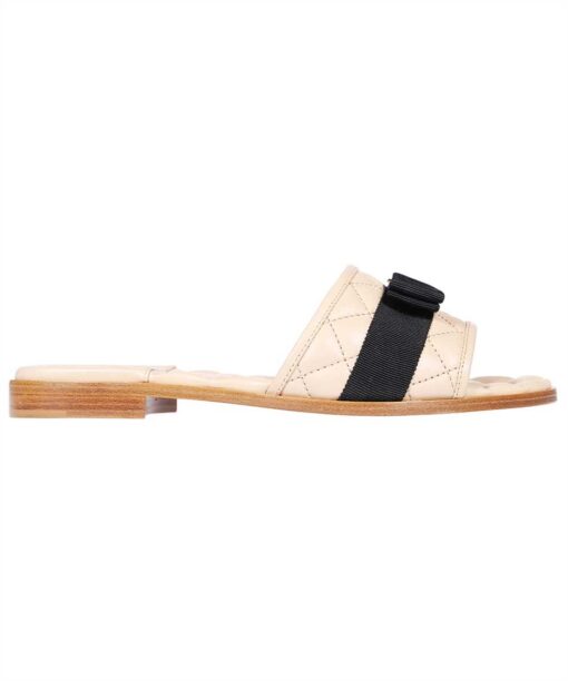 Salvatore Ferragamo QUILTED WITH VARA BOW Slides