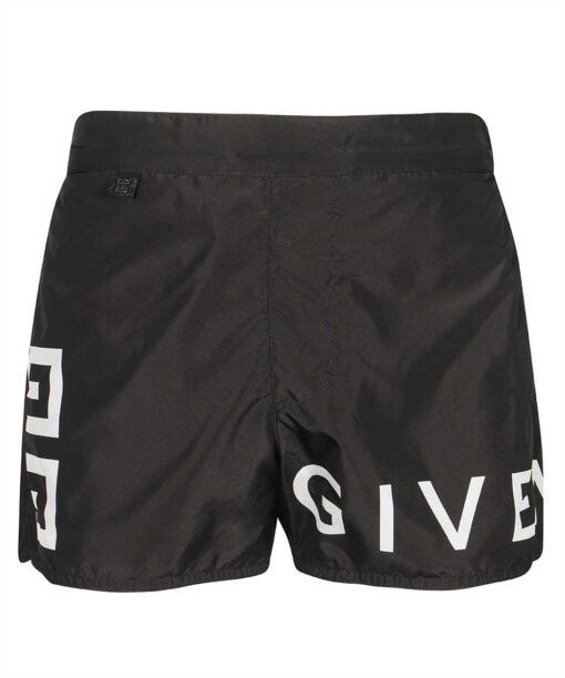 Givenchy LOGO-PRINT ELASTICATED-WAIST Swim shorts