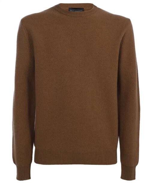 Brett Johnson CASHMERE HONEYCOMB CREWNECK Knit