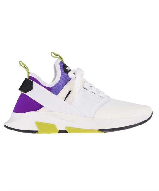 Tom Ford NEOPRENE LYCRA SMOOTH LEATHER REFLEX LOW-TOP Sneakers