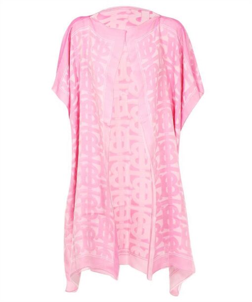 Burberry MONOGRAM SILK CHIFFON JACQUARD Cape