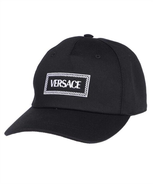 Versace EMBROIDERED LOGO BASEBALL Beanie