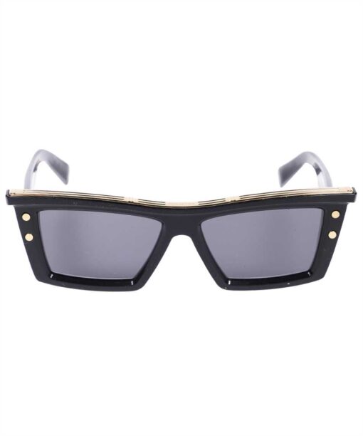 Balmain TWO-TONE GEOMETRIC-FRAME Sunglasses