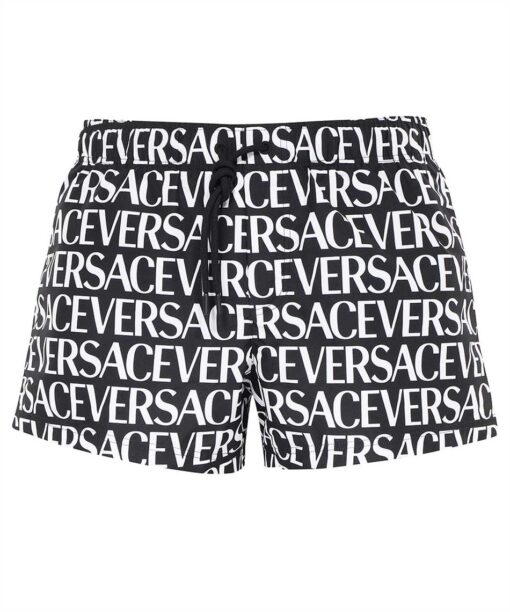 Versace LOGO-PRINT Swim shorts