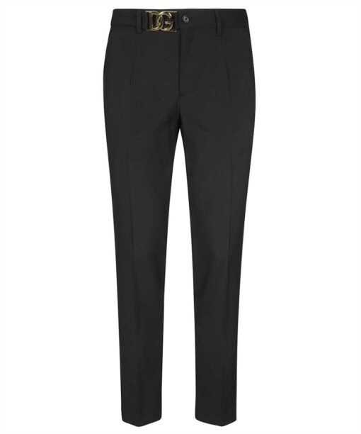 Dolce & Gabbana LOGO-BUCKLE TAPERED Trousers