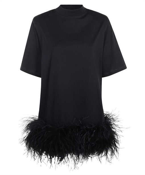 The Attico Feather-trimmed Dress