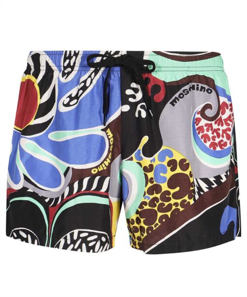 Moschino PSYCHEDELIC PRINT NYLON Swim shorts