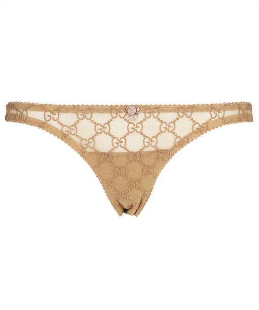 Gucci GG EMBROIDERED TULLE Panties