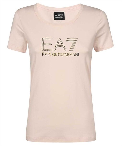 EA7 RHINESTONE-EMBELLISHED T-shirt