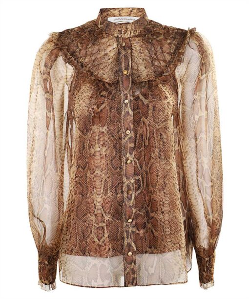 Zimmermann Hypnotic Smocked Shirt