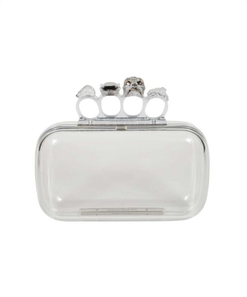 Alexander McQueen TRANSPARENT SKULL FOUR-RING Bag