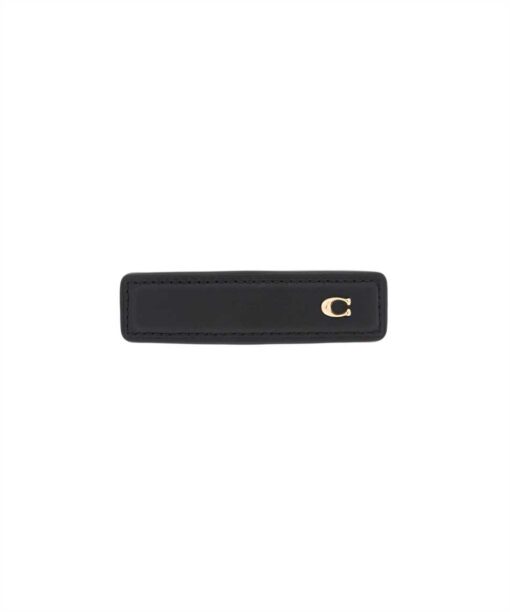 COACH LEATHER BARRETTE Hairclip
