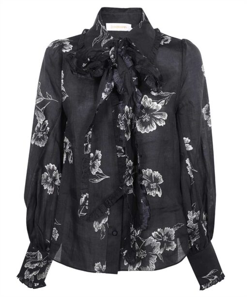 Zimmermann RUFFLE BOW Shirt